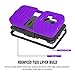 Kyocera Hydro Vibe / C6725 Case, INNOVAA Turbulent Armor Case W/ Free Screen Protector & Stylus Pen - Black/Purple
