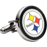 NFL Pittsburgh Steelers Silver Cufflinks