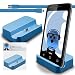 iTALKonline Samsung Galaxy S7 Blue Micro USB Sync & Charge / Charging Desktop Dock Stand Charger with 1.2 meter High Quality FLAT USB to MicroUSB Sync and Charge Cable RS.755.25