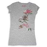 Jade - Girls Cap Sleeve Tee, Grey