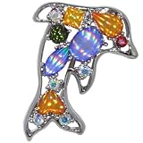 Divingtone Dolphin Animal Brooches Pin