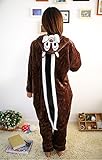 Skycastle(tm) High Quality Hua Ling Mouse Cartoon Animal Shaped Winter Unisex One-piece Pajamas Hoodie Sleepwear Cosplay Costume (XL)
