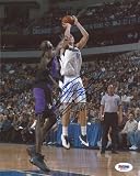 Dirk Nowitzki Autographed/Hand Signed Dallas Mavericks 8x10 Photo PSA/DNA #M60893