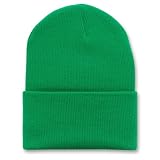 12 Long Beanies Wholesale- Kelly Green
