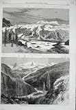 1868 British Columbia Tiedemann Glacier Defile Bute