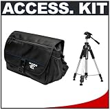 Olympus E-System Travel SLR Gadget Bag + Digital Photo & Video 57 Tripod - for Olympus E1, E3, Evolt E300, E330, E410, E500 & E510 Digital SLR Cameras