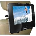 DBTech Universal Car Headrest mount Holder cradle for DVD Player's, Tablet's, E-reader's. - Include 5 ft. 3.5mm AUX Cable