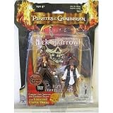 Zizzle Pirates of the Caribbean Dead Mans Chest 3 3/4 Inch Action Figure Series 3 Deluxe Captain Jack Sparrow & Elizabeth Swann