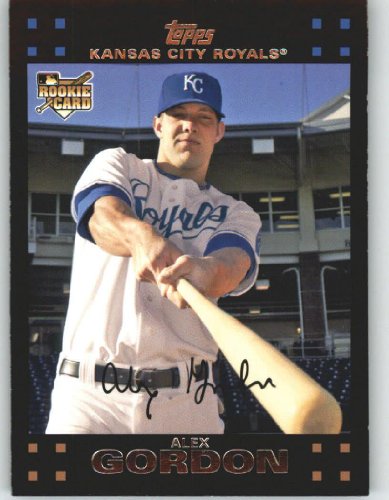 2007 Topps #634 Alex Gordon RC - Kansas City Royals (RC - Rookie Card) (Baseball Cards)