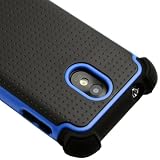 CellJoy Triple Defender Layered Back Cover Case for Samsung Galaxy S II, Epic 4G Touch (SPH-D710, SCH-R760) (Sprint / US Cellular) Samsung Galaxy S II - Blue and Black [CellJoy Retail Packaging]