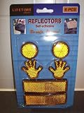 6 Piece Orange Self-adhesive Reflector Set