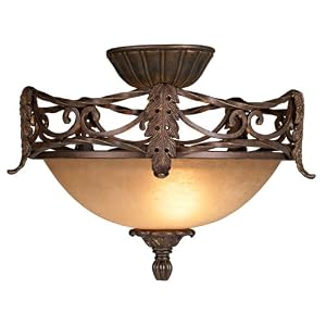 Buy Acanthus Leaf Savo Glass Pull-Chain Ceiling Fan Light Kit by Universal Lighting and Decor now!