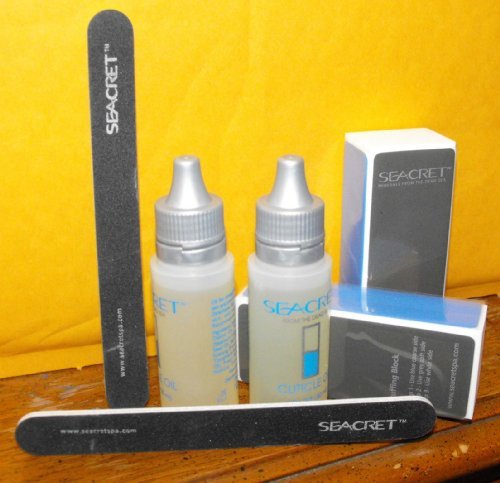 Seacret 2x4way Silk Daimond Buffers+2x obey your body cuticle oil + seacret nail files