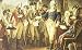 Surrender of Cornwallis (George Washington and Charles Cornwallis) Art Poster Print -...