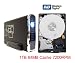 WD 1TB SATA2 7200rpm 64MB WD10EARS Hard Drive w/Anyware ME-740JBK Aluminum enclosure
