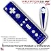 Nintendo Wii Remote Controller Skins - Brushed Aluminum Blue WraptorSkinz TM Kit by TuneTattooz TM