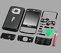 FREE Screwdriver + Black KEYPAD! 100% BRAND NEW!! Jet BLACK FULL Housing /Facia /Fascia /Cover/ Case/ Faceplate for Nokia N96 16GB (More than 60% DISCOUNTS!!!)