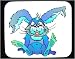 Decorated Mouse Pad with laughing, bunny, amused, rabbit, animal