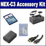 Sony Alpha NEX-C3 Digital Camera Accessory Kit includes: ZELCKSG Care & Cle ....