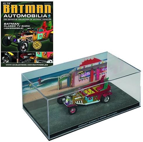 Batman Classic 1966 TV Series Jokermobile Die-Cast Metal Vehicle with Collector Magazine