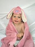 Bunny - Light Pink Hooded Towel by Frog Kiss Designs