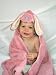 Bunny - Light Pink Hooded Towel by Frog Kiss Designs