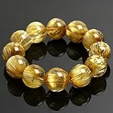 ゴールドルチルクォーツブレスレット 19.1-19.8mm #4551