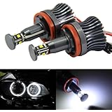 iJDMTOY 360-Degree Xenon White CREE 20W High Power H8 LED Angel Eyes for BMW E60 E61 E90 E92 E70 E71 E82 E89 1 3 5 Series X5 X6 Z4
