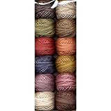 Valdani Size 12 Perle Cotton Embroidery Thread Vintage Hues Collection (PC12-VintageH)