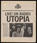 1981 Utopia Live On Radio The Source Print Ad (11749)