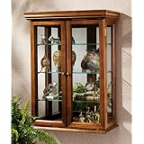 Country Tuscan Style Hardwood Wall Curio