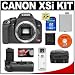 Canon EOS Digital Rebel XSi 12.2-Megapixel SLR Camera (BLACK) with Canon BG-E5 Battery Grip + LP-E5 Battery + Case + Cameta Bonus Accessory Kit
