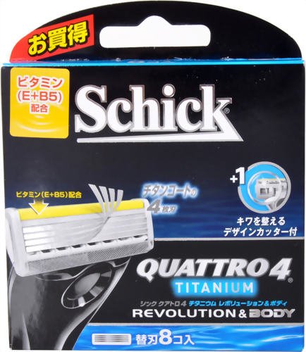 シック クアトロ4 チタニウム レボリューション 替刃 8個入
