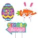 Vibrant Easter Sidewalk Corrugated Plastic Signs Set - 12