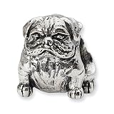 Jewelry Mountain Sterling Silver Bulldog Charm Bead Fits Pandora Chamilia Biagi Bracelet