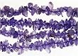 36 inch Endless Chip Necklace (approx. 8mm) - Amethyst Dyed