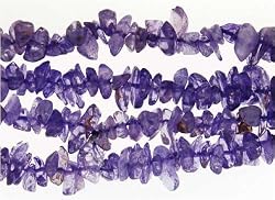 36 inch Endless Chip Necklace (approx. 8mm) - Amethyst Dyed
