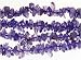 36 inch Endless Chip Necklace (approx. 8mm) - Amethyst Dyed