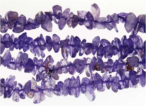 Click here to buy 36 inch Endless Chip Necklace (approx. 8mm) - Amethyst Dyed by TotlecTraders.com.