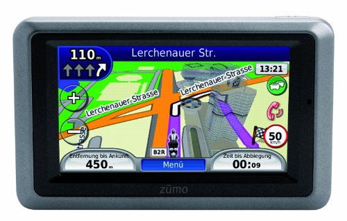 Garmin zumo 660LM Europa wasserdichtes Motorrad-Navigationssystem mit Fahrspurassistent, 3D-Kreuzungsansicht und Bluetooth