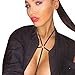 Mallcat Women Harness Elastic Strappy Bandage Hollow Out Bra