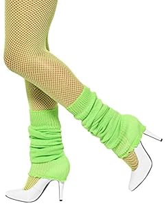 Smiffy's Unisex-Adult Leg Warmers, Green, One Size