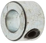 Steel Shaft Collar, Set Screw Type, 3/8 Bore x 3/4 OD x 3/8 W, 1/4-20 Set Screw