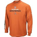 Reebok Cleveland Browns Optimus Long Sleeve Sideline T-Shirt