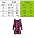 Persun Women's Color Block Floral Long Sleeve Crew Neck Tunic A-line Mini Dress