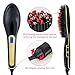 Hair Straightener Brush UPGRADED WITH TEMPERATURE LOCK Function, Electric Ceramic LCD Hair Straightening Iron, Instant Silky Straight, Anion Hair Care, Detangling Styling Comb