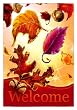 Falling Leaves Silk Reflections Garden Size Flag