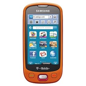 Samsung Highlight t749 Phone, Fire Orange/Red (T-Mobile)