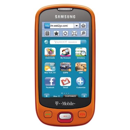 Samsung Highlight t749 Phone, Fire Orange/Red (T-Mobile)