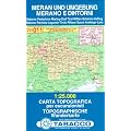 Meran und Umgebung: Wanderkarte Tabacco 011. 1:25000